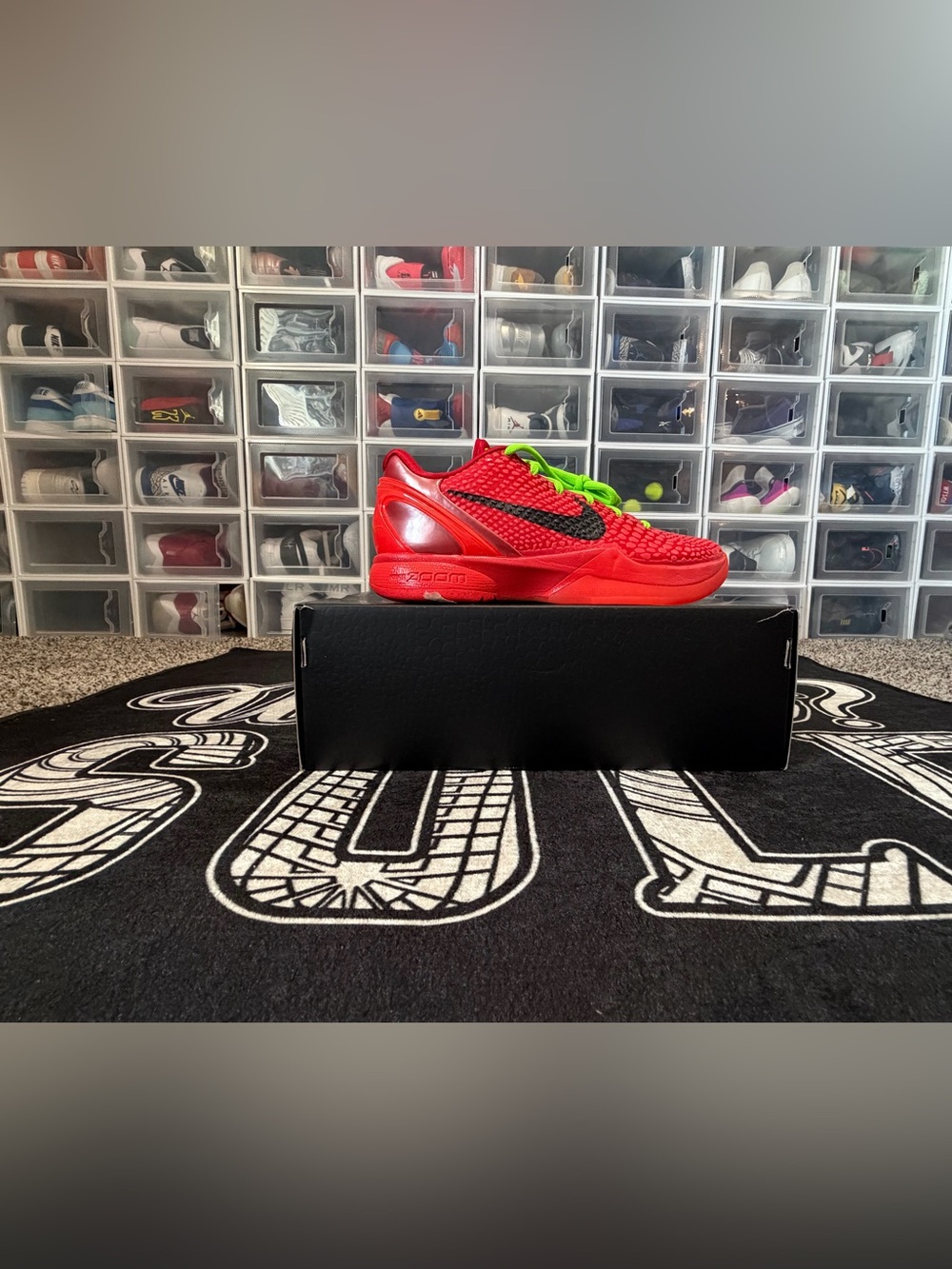 Nike Kobe 6 Protro Reverse Grinch Bright Crimson Men’s Size 7 FV4921-600